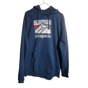 Patagonia Hoody Men XL Blue M Line Logo Ridge Uprisal Relax Fit Gorpcore Hiking